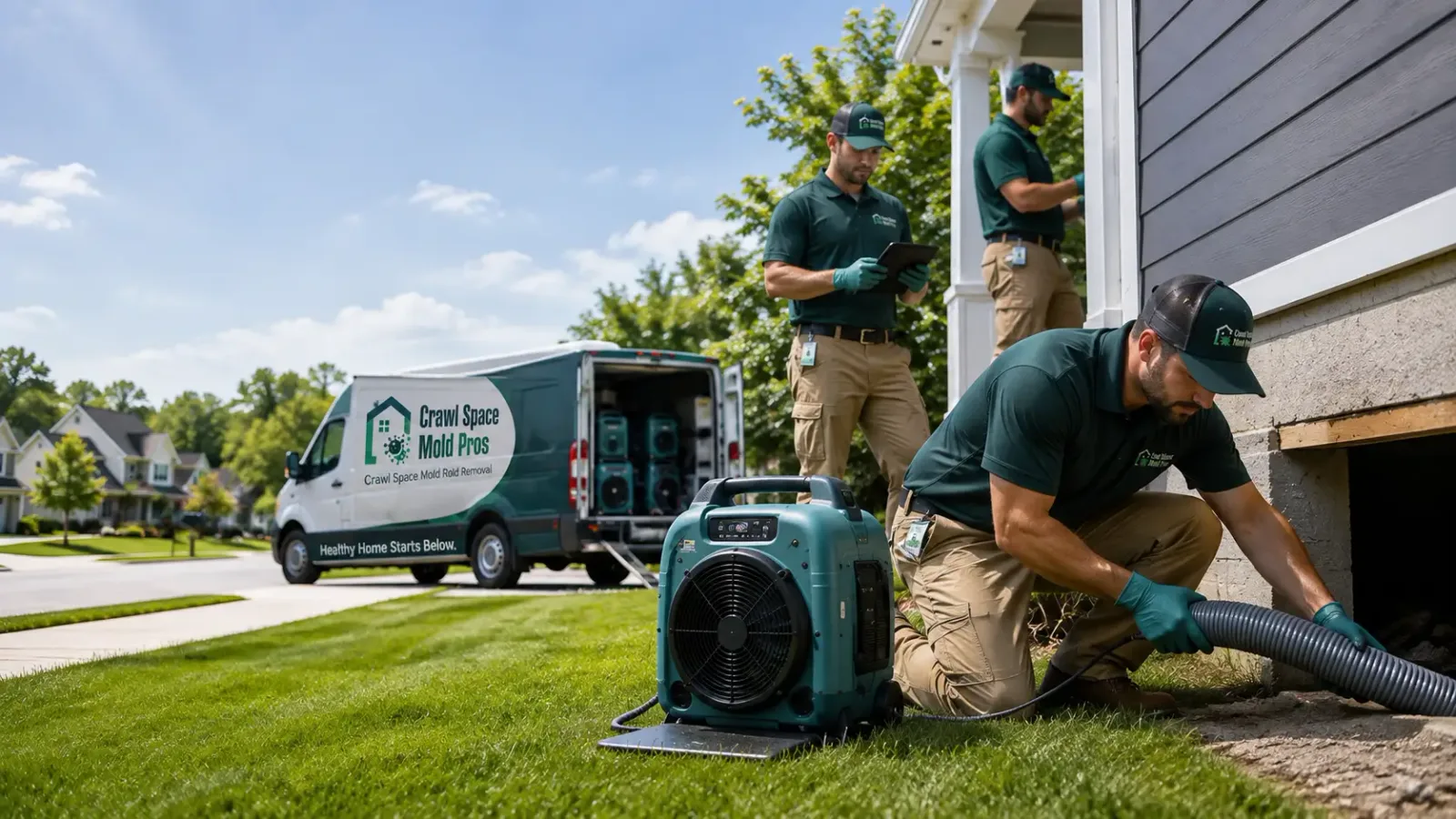 Crawl Space Mold Removal in Longbranch, WA